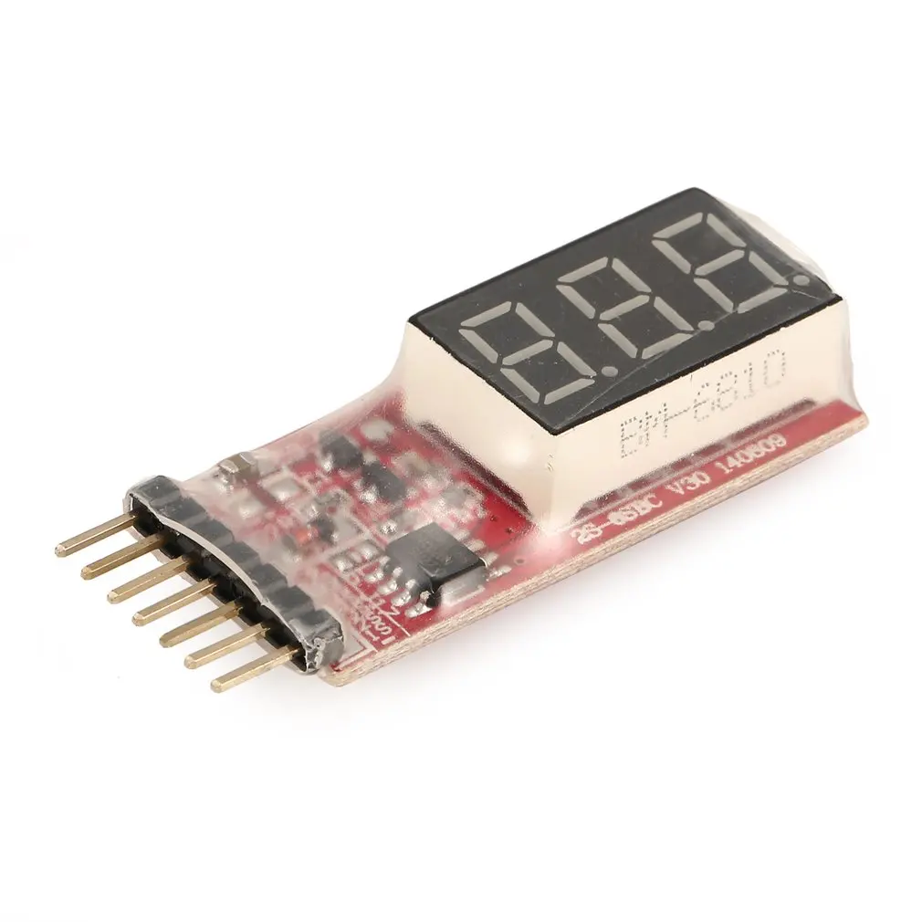 

2-6S Cell Lipo Lithium Battery 0.5V~30V Range Voltage Monitor Safe Meter RC Test LED Display for RC Models DIY Spare Parts