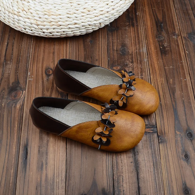 Бабушкины туфли на плоской подошве в стиле ретро Mori Girl повседневные легкие