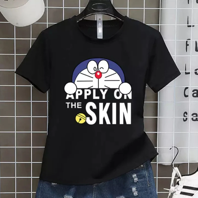 

Новинка 2021, летние женские футболки, футболка с аниме, топы с коротким рукавом, милая Женская Повседневная Блузка с круглым вырезом, свободн...