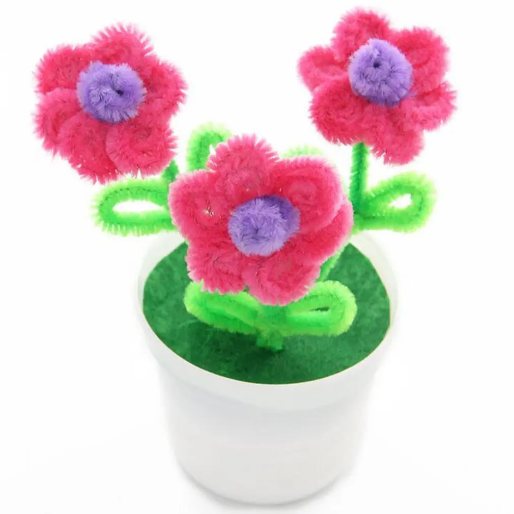 Ручной скрученный стержень корень волос небольшой цветочный горшок растение