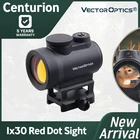 Прицел с красной точкой Vector Optics Centurion 1x30, тактический прицел с широким углом обзора, 20000 часа работы, для винтовки, пневматического ружья, дробовика