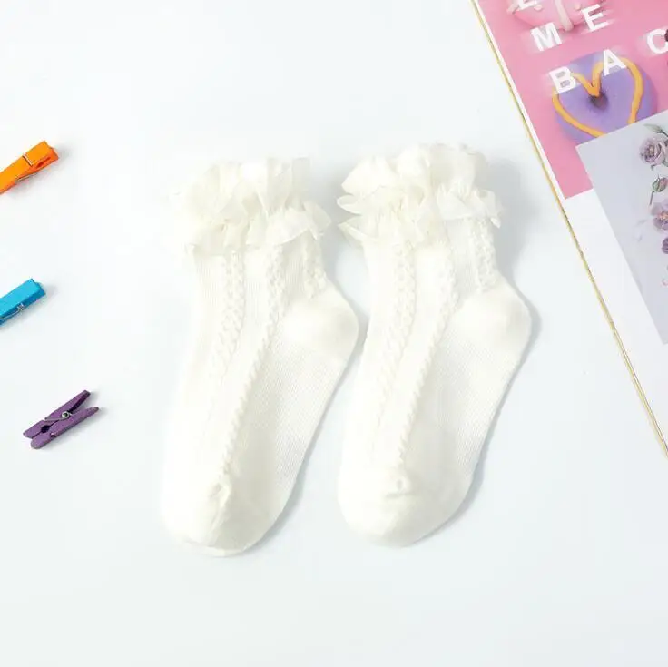 

5 colors INS Baby Girl Lace socks 100% cotton Elegant Girl comfortable Princess Summer socks