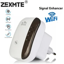 Zexmte WiFi Signal Enhancer Wireless 300Mbps 802.11n/b/g Network WiFi Routers Range Expander Signal Booster WIFI Wps Encryption