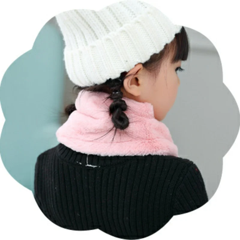 Детский Теплый зимний шарф в форме перекрещивания милый объемный мультяшный