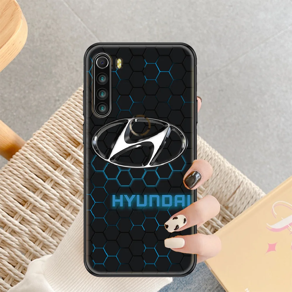 

sport car Hyundai Phone case For Xiaomi Redmi Note 7 7A 8 8T 9 9A 9S 10 K30 Pro Ultra black tpu shell 3D Etui pretty funda