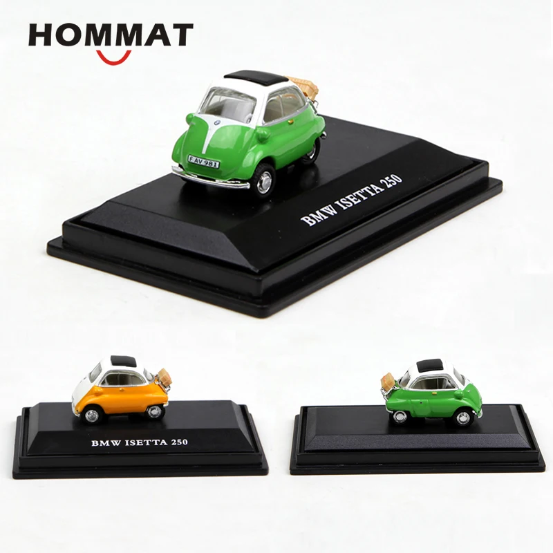 Модель HOMMAT Simulation 1:72 Масштаб винтажная Isetta 250 модель автомобиля литье под