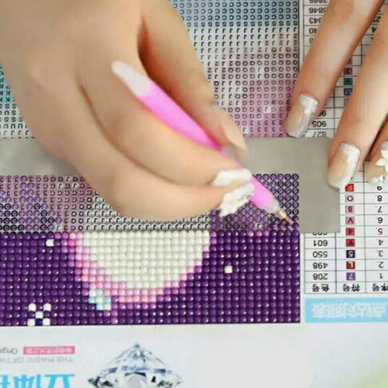 5D алмазов картина линейка Нержавеющая сталь пустой сетки круглые полный набор