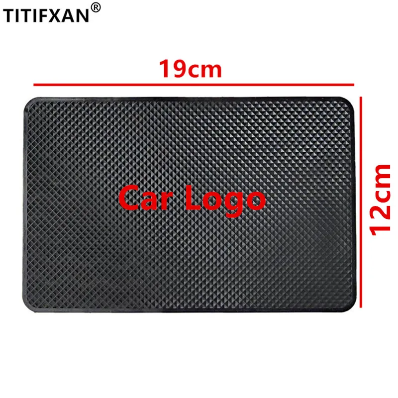 

1PCS Car Logo Mobile Phone Pad Non Anti-Slip Mat For SEAT Lada Fiat Ssangyong Mini DAIHATSU Great Wall ACURA Alfaromeo ABARTH