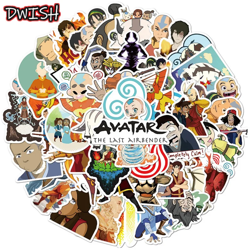 10/30/50 шт Аниме Аватар последняя наклейка Airbender s ноутбук велосипед скейтборд