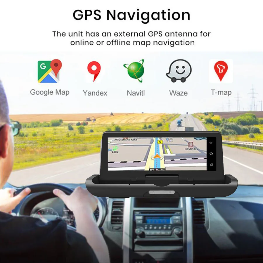 QUIDUX 8 дюймов ips 4G Автомобильный видеорегистратор Камера gps Android FHD 1080P ADAS Dash cam двойной объектив Автомобильный видеорегистратор ночного видения удаленный монитор
