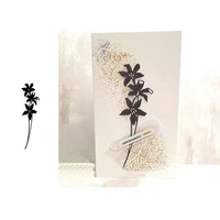 2020 new metal cutting dies fantasy lily flower cut die mold scrapbook cards making paper craft knife mould blade punch