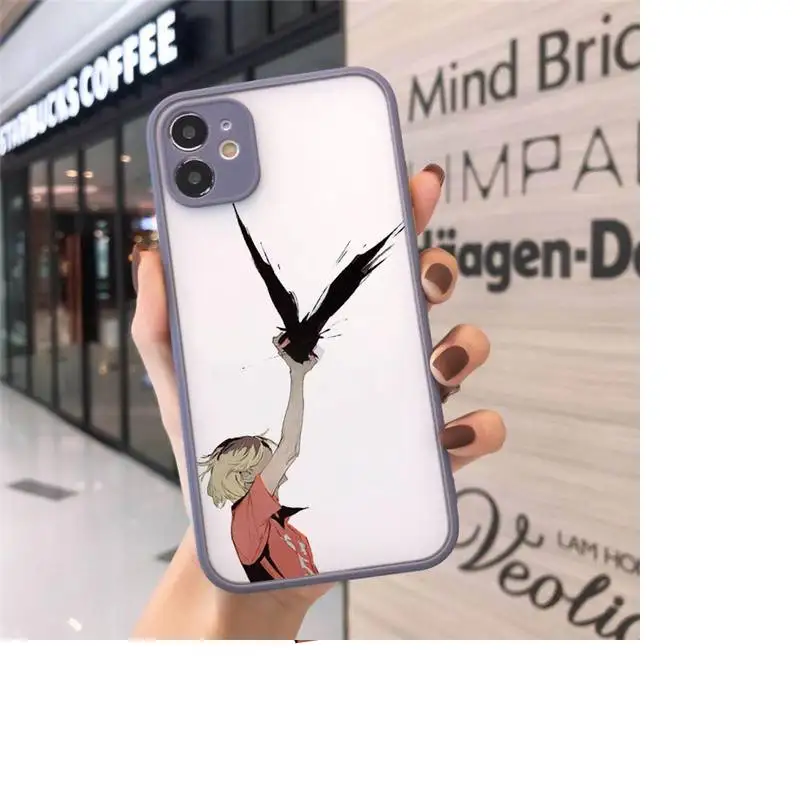 

Kenma Kozume of Haikyuu luxury Phone Cases shell matte transparent For iphone 7 8 11 12 plus mini x xs xr pro max cover