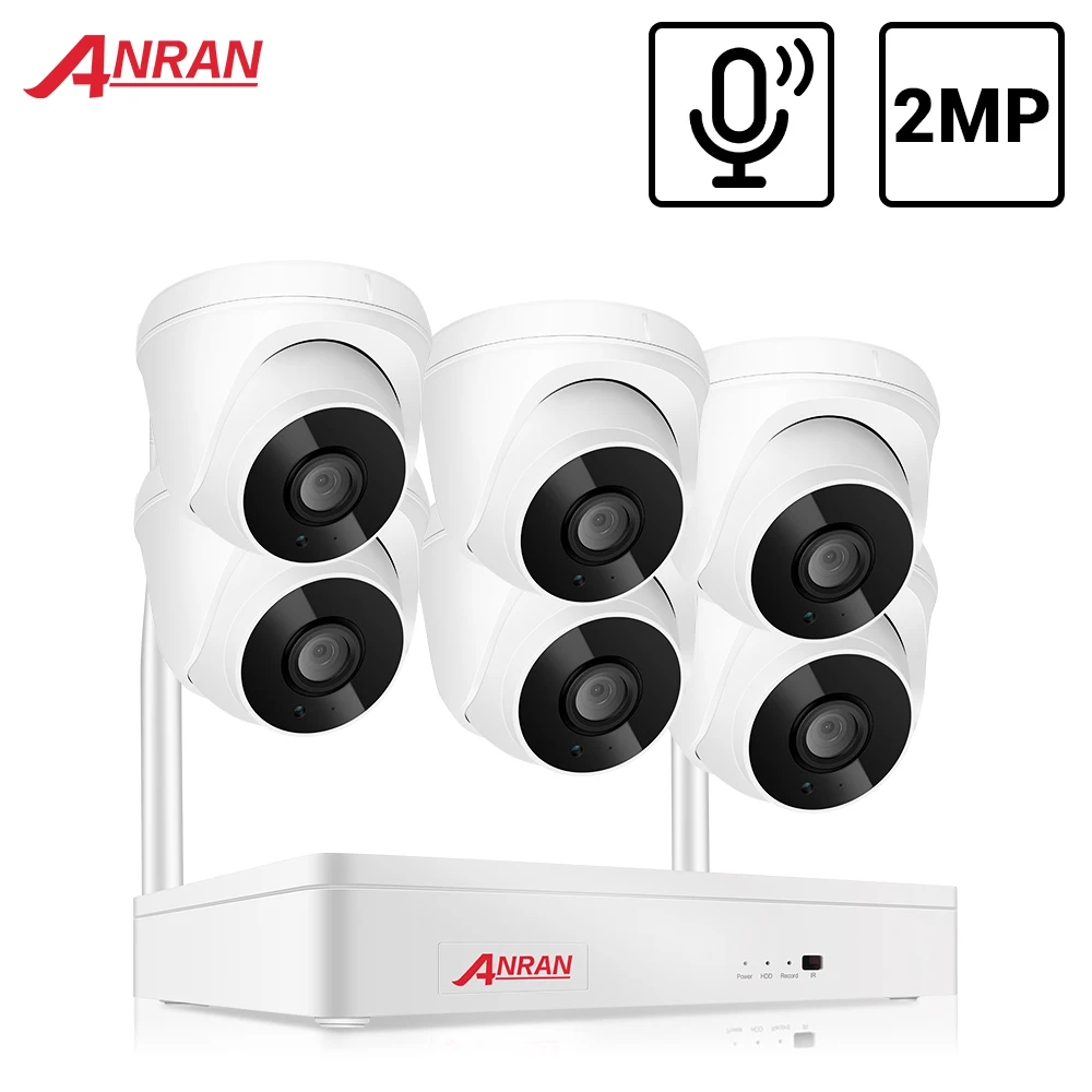 Беспроводная камера видеонаблюдения ANRAN инфракрасная ночного видения 6 каналов