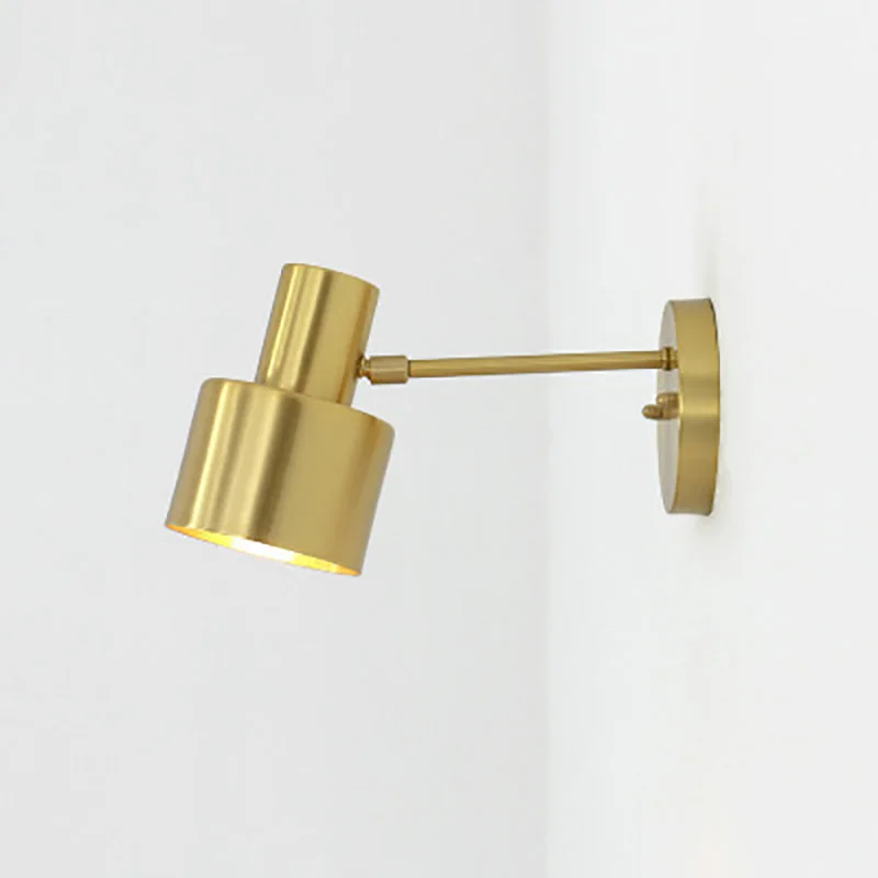 

Северная Европа современная простота светодиодный настенный светильник спальня ванная комната зеркало все Бронзовые Бра Гостиная прикров...