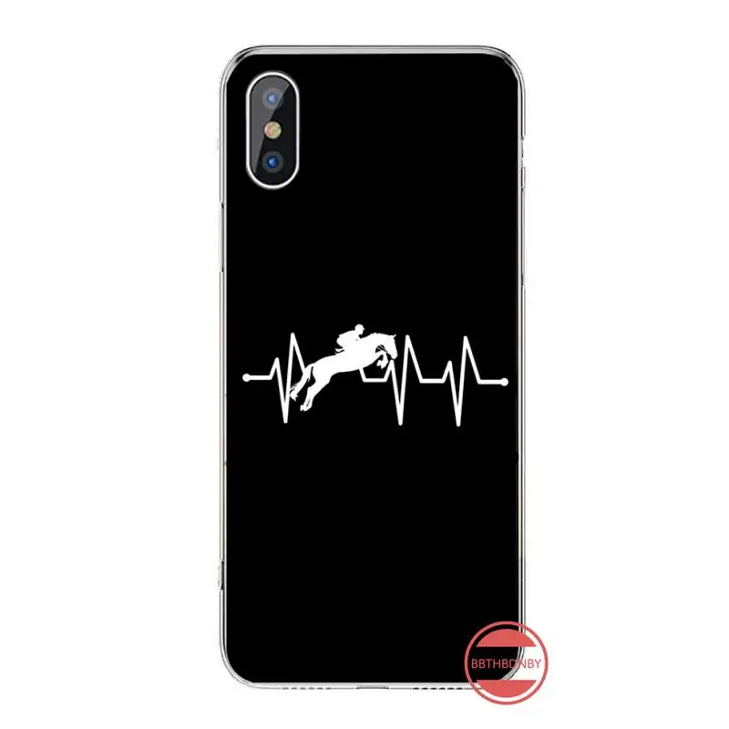 

Horse Pony Horse Heartbeat line Phone Case For iphone 12 5 5s 5c se 6 6s 7 8 plus x xs xr 11 pro max