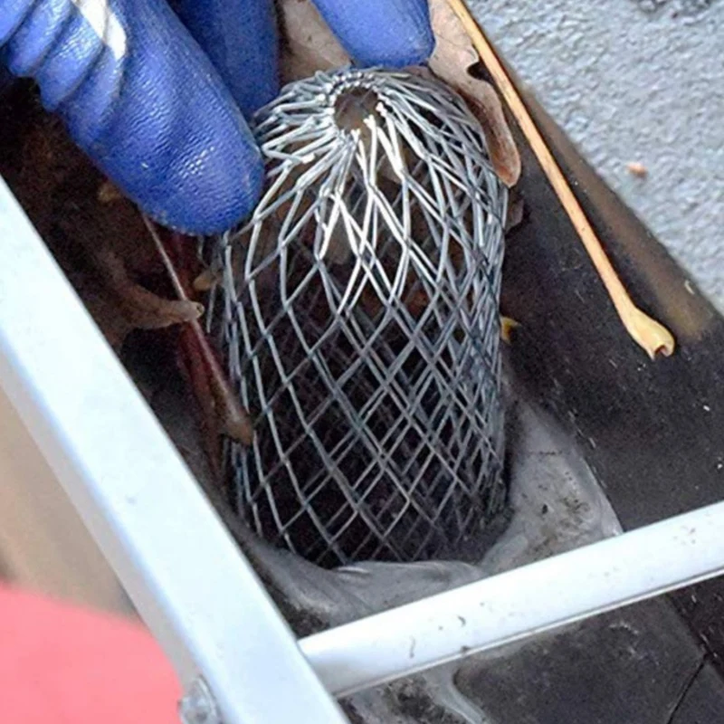 4 шт листьев Фильтр Анти лист нержавеющая сталь сад карнизы водоотводная труба