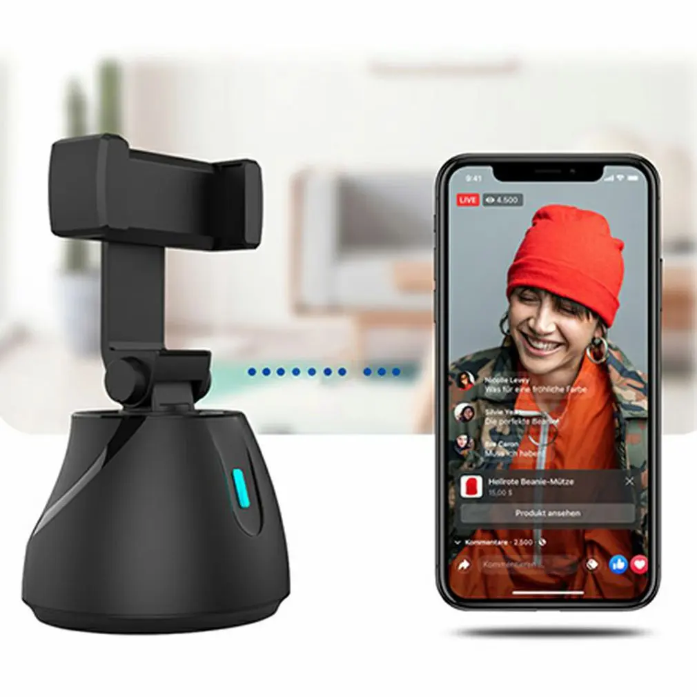 

360 Rotation Face tracking Selfie Stick Tripod All-in-one Object Tracking Holder Camera Gimbal for Photo Vlog Live Video Record