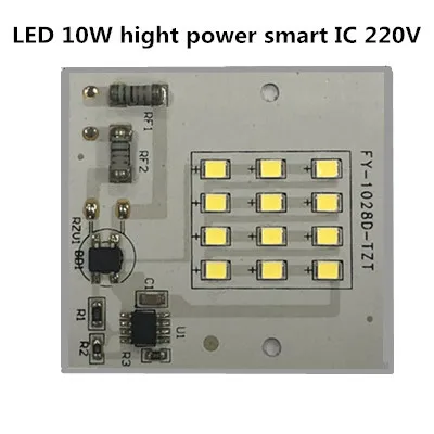 10 шт. SMD светодиодный Вт 2835 220 В ные лампы PCB с регулируемой яркостью