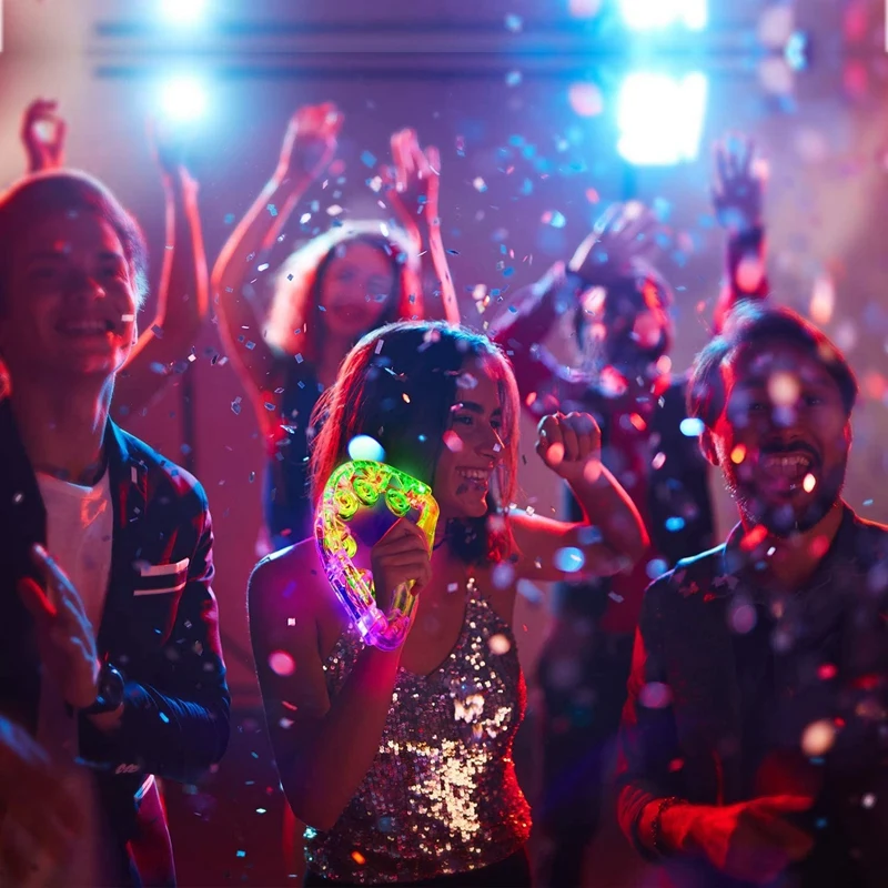 Ручной перкуссионный Тамбурин мигающий двухрядный для детей и взрослых Семейные