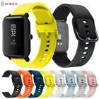 Ремешок силиконовый 20 мм для Xiaomi Huami Amazfit Bip BIT Lite Youth, сменный Браслет для смарт-часов Huami Amazfit GTS 3