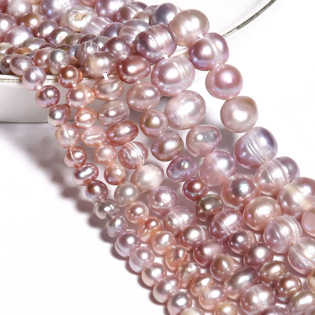 

Бусины Из Натурального пресноводного жемчуга, 15 дюймов