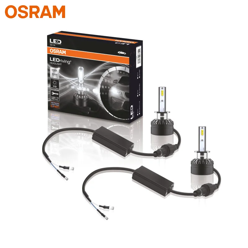 Лампа Ксеноновая OSRAM СВЕТОДИОДНЫЙ H1 светодиодный расклинивающий HL фары 12V 6000K холодный белый Светодиодный лампы для автомобилей авто лампы 50% более яркий 16150CW(двойная