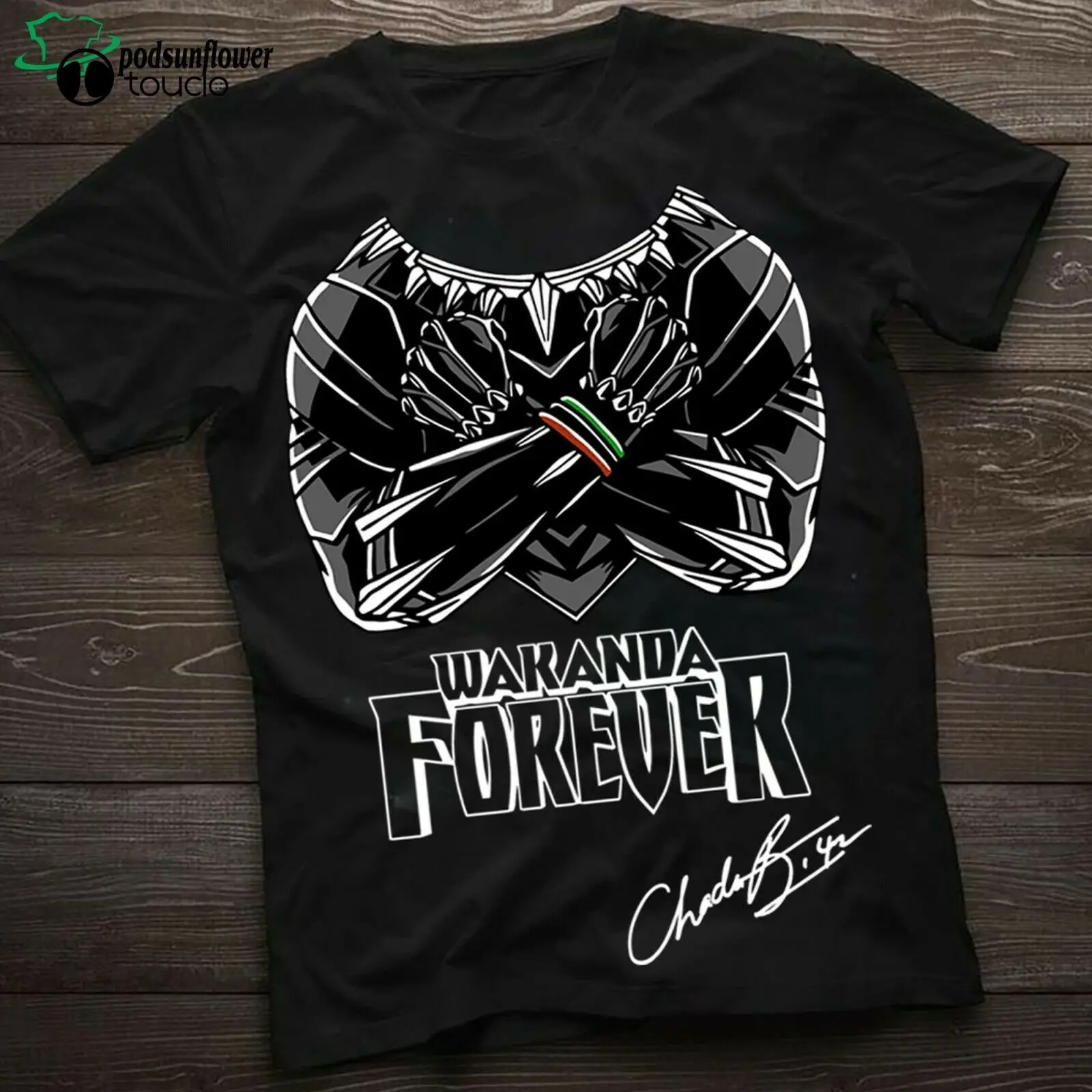 

T-Shirt Men Panther Rip Chadwick Boseman Wakanda Forever Signature Shirt Custom Aldult Teen Unisex Digital Printing Tee Shirt