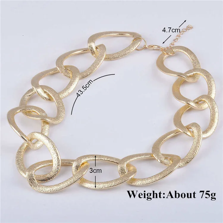 Горячая Мода Панк колье ожерелье Gros Collier Femme матовое скрученное массивное длинное ожерелье на цепочке ожерелье N1056