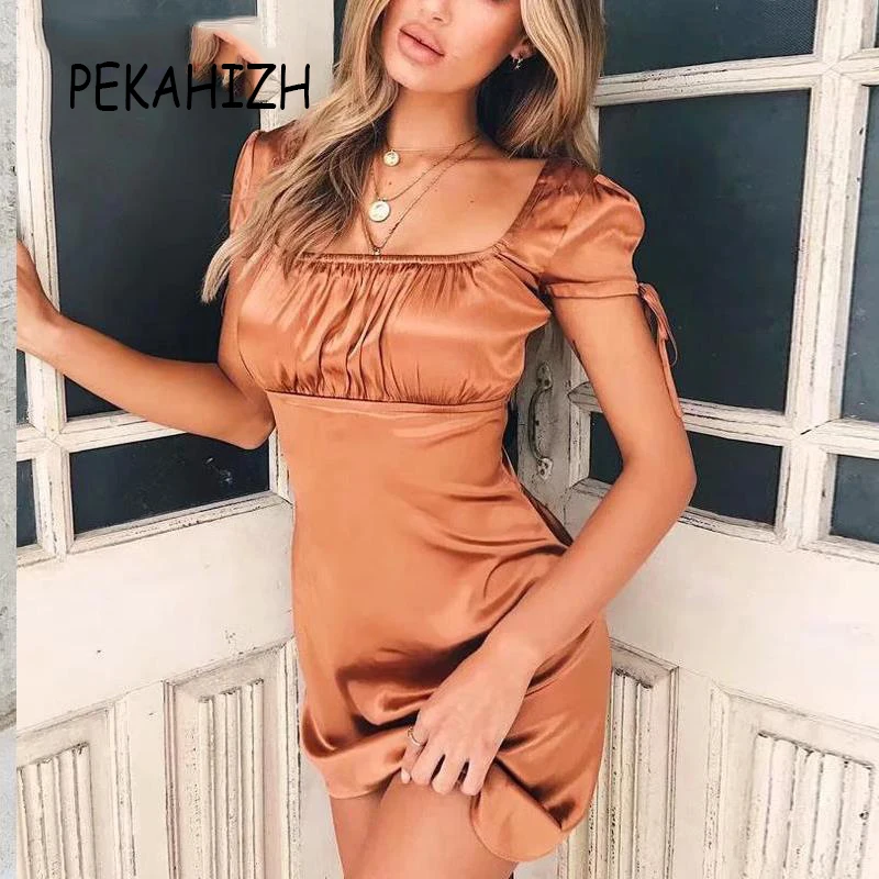 Винтаж сексуальные мини платья с открытой спиной платье Летняя обувь в черном и