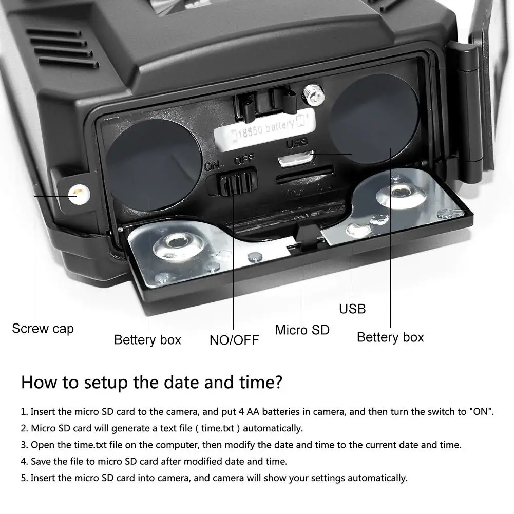 

PR200B HD 1080P Camera Waterproof Multifunctional Trapping Cam IR Cut Surveillance Vision Thermal Camera