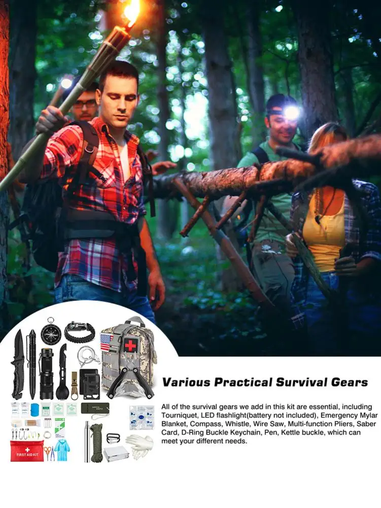 Набор для выживания в чрезвычайных ситуациях аварийный набор полевых условиях