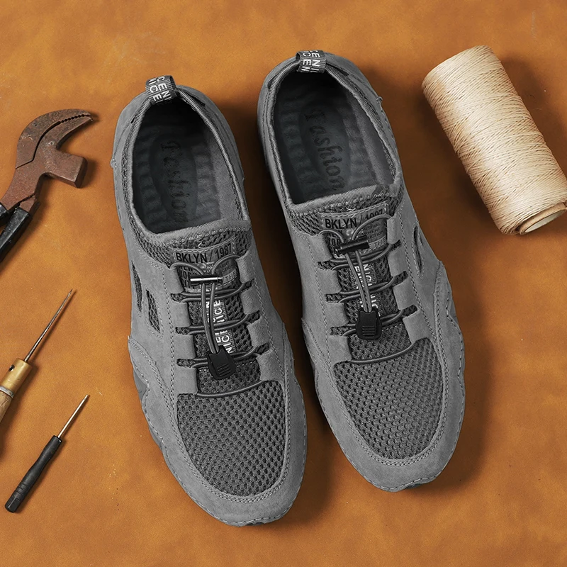 Outdoor Man Hiking Shoes Breathable Waterproof Men's Trekking Shoes Hard Wearing Anti-Slip Climbing Shoes Men Zapatillas Hombre