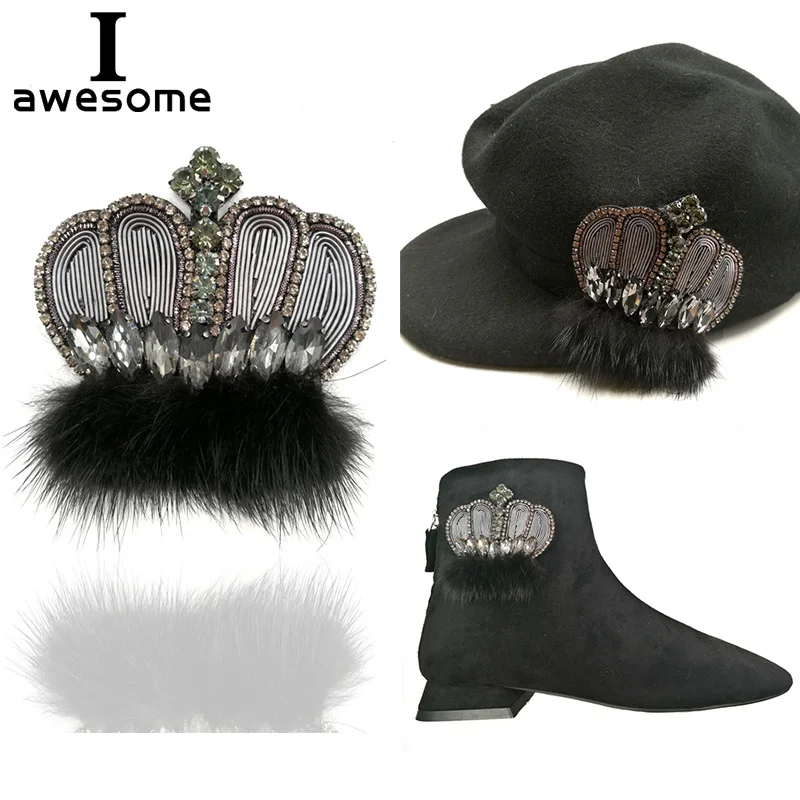 DIY корона волос Ретро Свадебная обувь для вечеринки аксессуары высоких каблуков