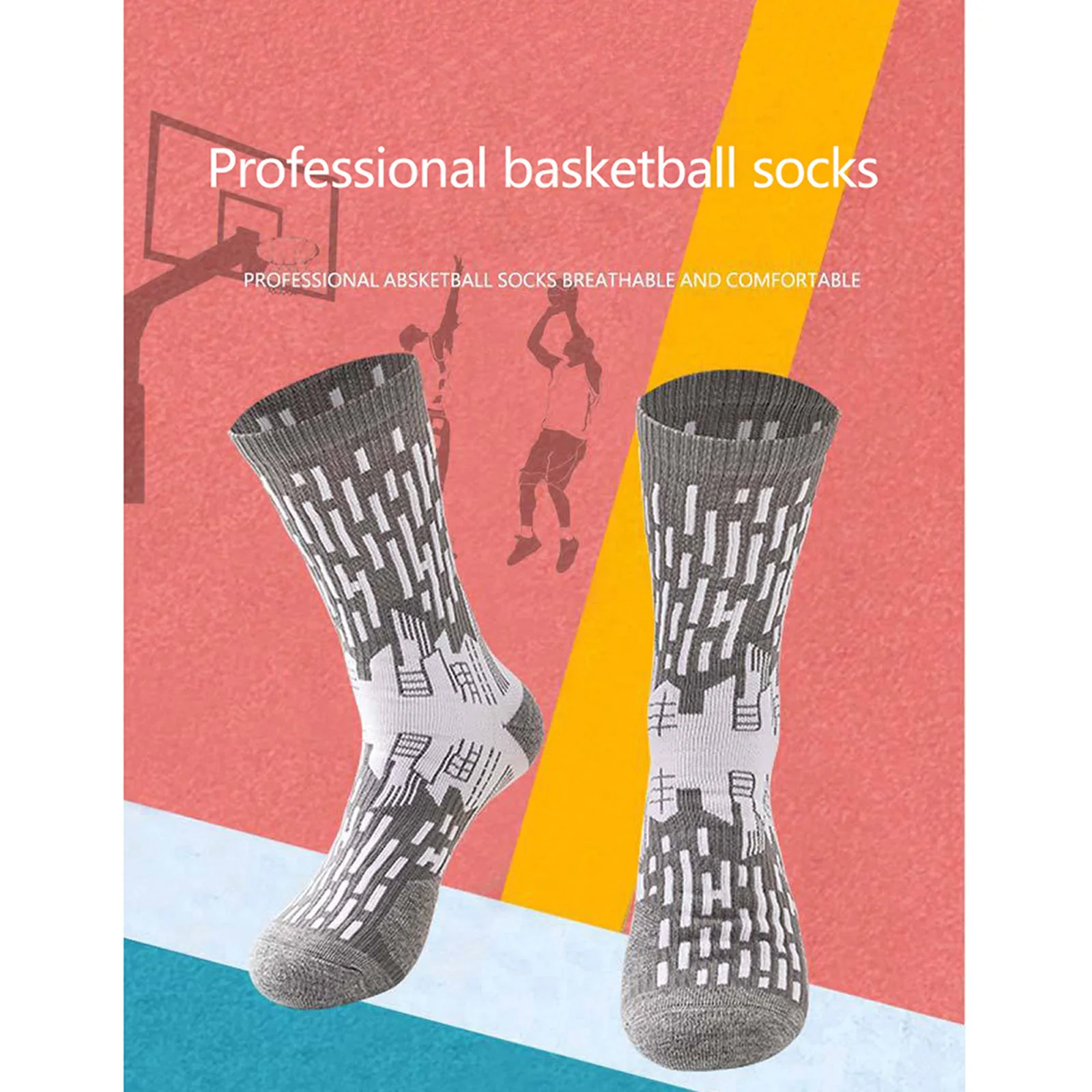 

Men City Shooting Star Sports Socks Adult Spring And Autumn Floral Print Basketball Football Breathable Stockings Socks Men