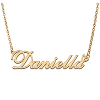 daniella name tag necklace personalized pendant jewelry gifts for mom daughter girl friend birthday christmas party present
