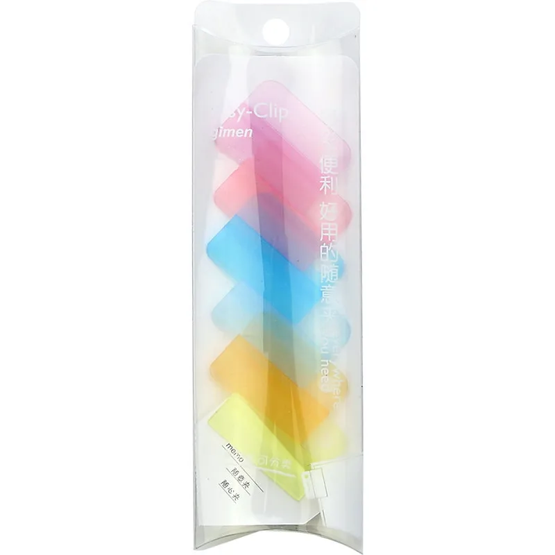 1 набор пластиковых легких зажимов цветная индексная файловая Закладка