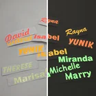 1X светящиеся наклейки, персонализированная этикетка с именем, Персонализированные Бирки, светится в темноте для бутылки с водой, Ланч-бокс для ноутбука, сотового телефона, домашнего декора