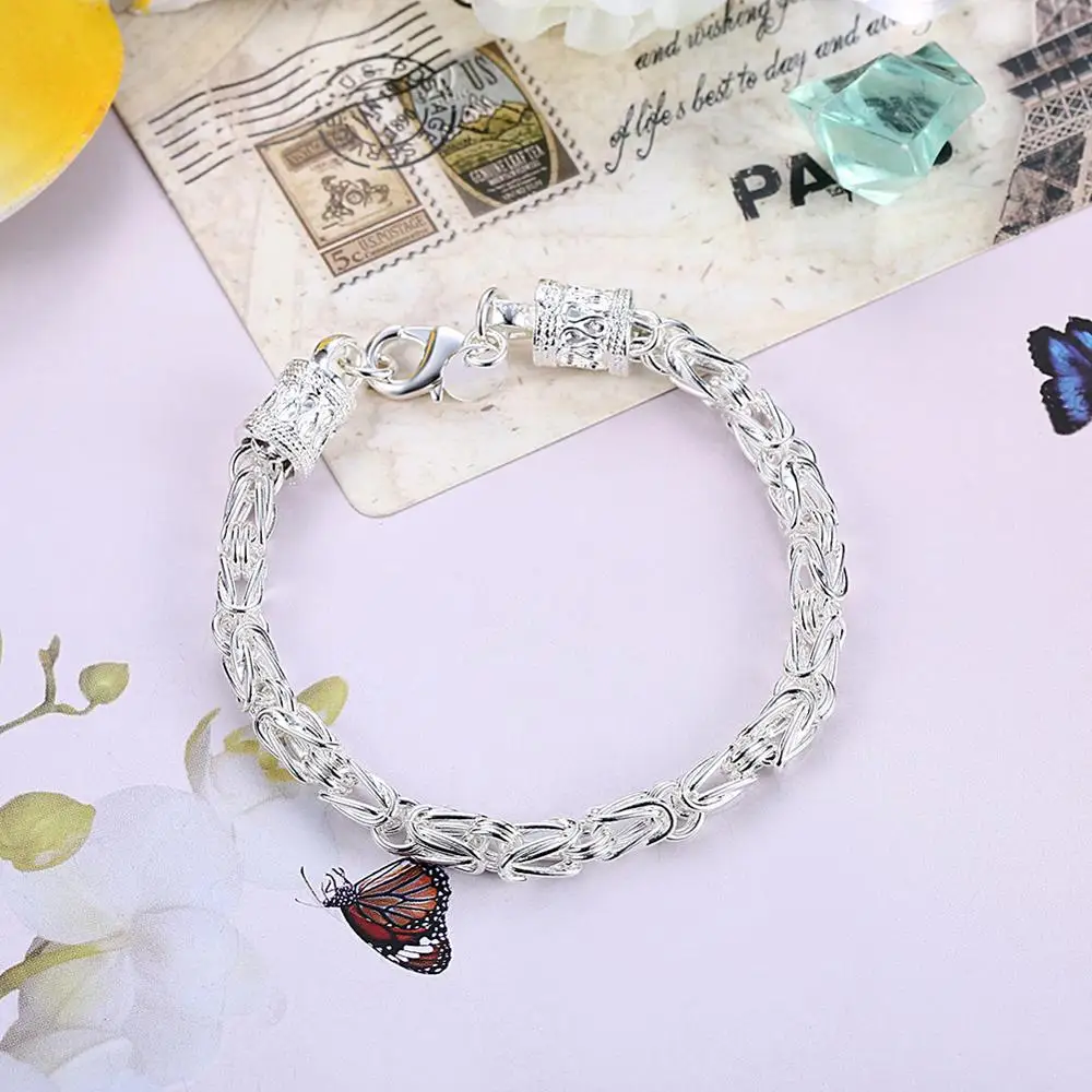 Браслет цепочка из серебра 925 пробы для женщин и мужчин|bracelets for|chain braceletbracelets for women