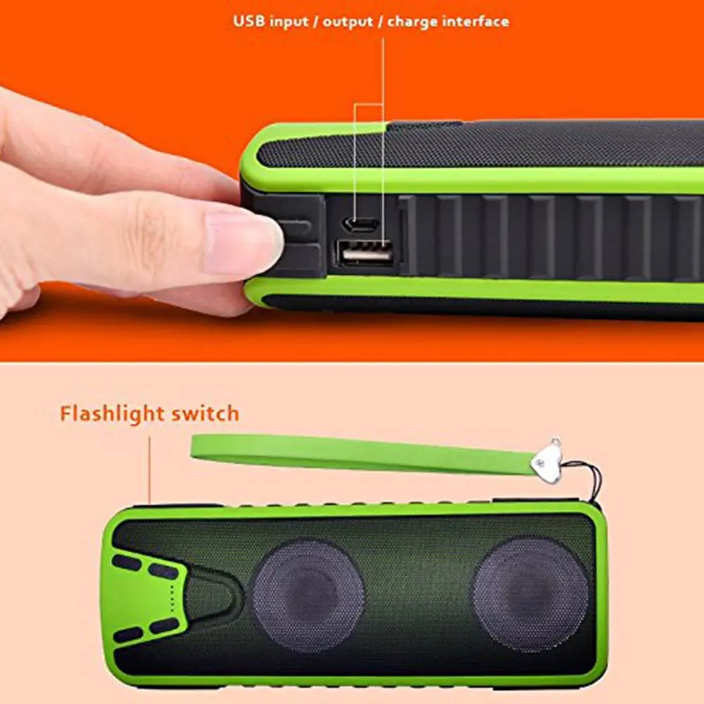 J7 беспроводной динамик Bluetooth V3.0 4000MA power Bank портативный светодиодный Многофункциональный динамик для зарядки