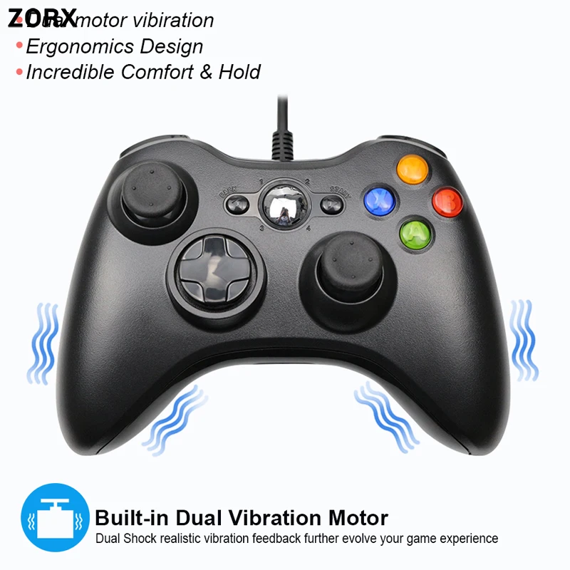 Джойстик для ПК геймпад For Windows 7/ 8/10 несовместим с Xbox 360 работа от USB | Электроника