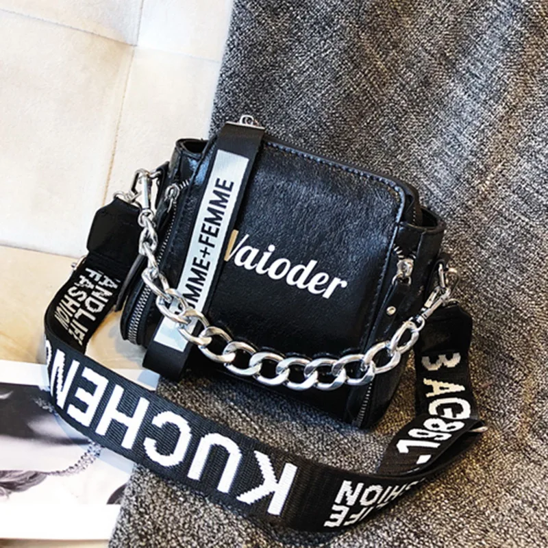 HEFLASHOR PU Messenger Bags Female Handbag For Lady Design Exquisite Crossbody Holiday Women Letter Shoulder Bag bolsa feminina