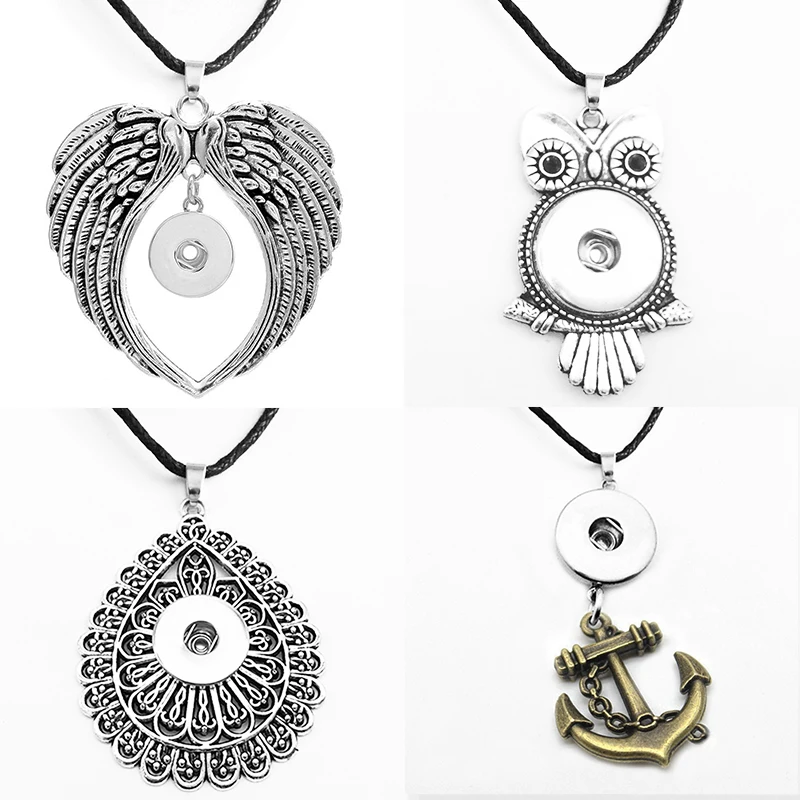 

Сова, крылья, дерево, Бабочка, якорь, любовь, надежная, 18 мм, кнопка, ожерелье, DIY ювелирные изделия EA353