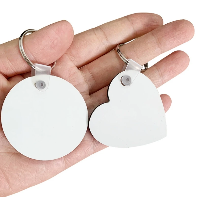 

Sublimation Blank Keychains Thermal Transfer Key Chain Double-Side Print Keyring