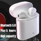TWS наушники беспроводные наушники i7s Bluetooth стерео наушники для смартфонов спортивные наушники с микрофоном зарядная коробка Наушники