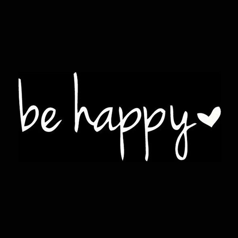 6 &quotширокий Be Happy стикер наклейка ноутбук автомобильный ноутбук|Наклейки на