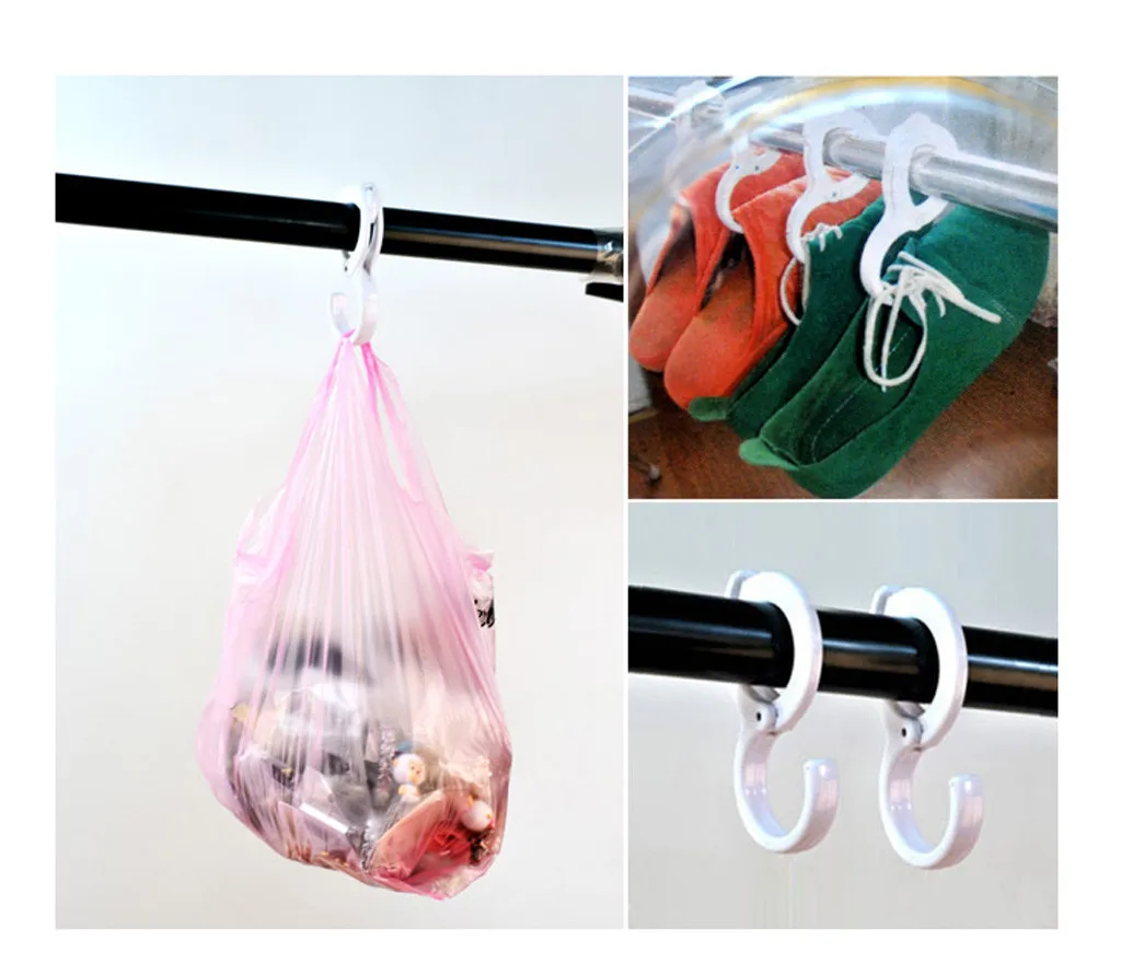 Пластиковые S образные крючки 2 шт. застежка держатель защелка подвесное