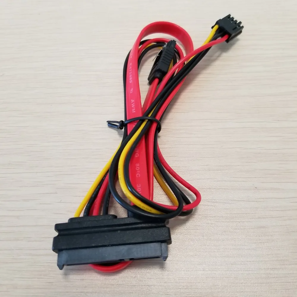2 в 1 7Pin SATA DATA + 4Pin FDD флоппи Power Combo 7 15 контактный кабель|Компьютерные кабели и