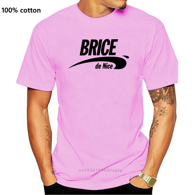 Забавная Мужская футболка белая черная Brice De Nice с коротким рукавом летняя
