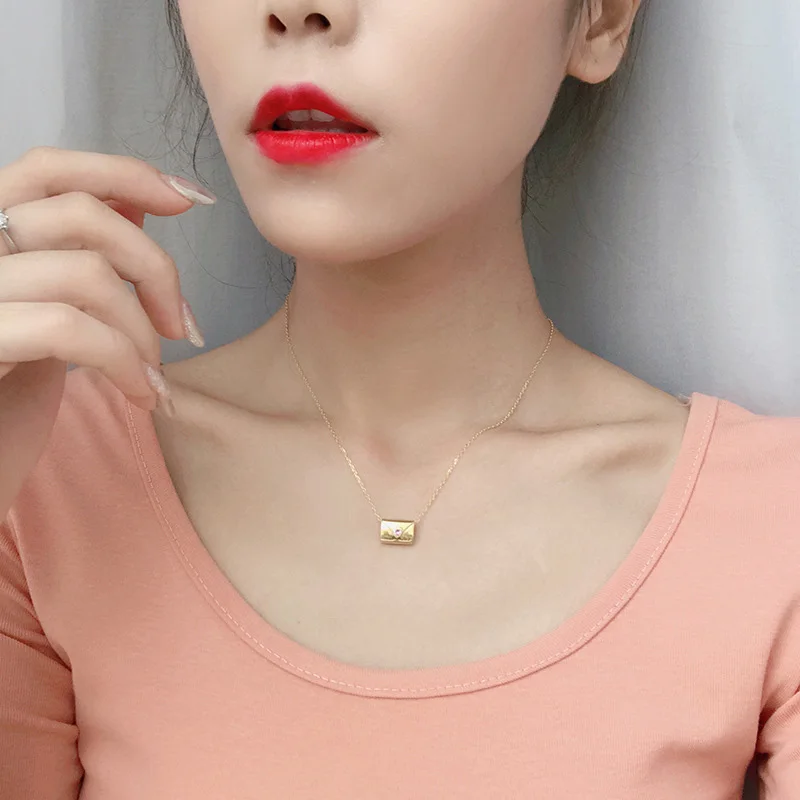 Женское короткое ожерелье с подвеской ElfoPlataSi розовое из стерлингового серебра 925