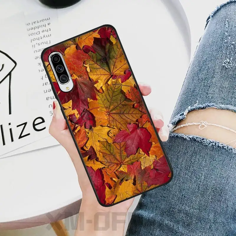 HaNismt опавших листьев чехол для телефона Samsung A6 6S 6Plus 7 720 750 8 PLUS 9 920 2018 A8 A9STAR |